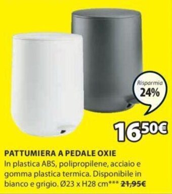 JYSK Pattumiera a Pedale Oxie offerta