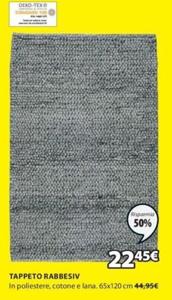 JYSK Tappeto Rabbesiv 65x120 cm offerta