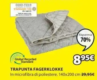 JYSK Trapunta Fagerklokke 140x200 cm offerta
