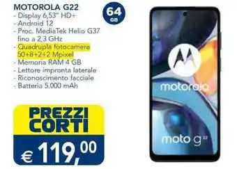 Esselunga Motorola G22 offerta