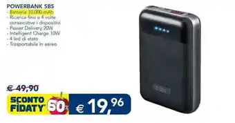 Esselunga Powerbank SBS offerta