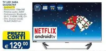 Esselunga Saba TV Led 32" SA32S67A9 offerta