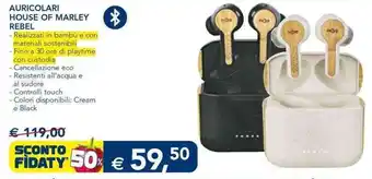 Esselunga House of Marley Rebel Auricolari offerta