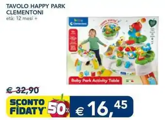 Esselunga Clementoni Tavolo Happy Park offerta