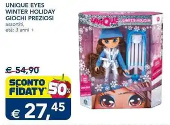 Esselunga Unique Eyes Winter Holiday Giochi Preziosi assortiti offerta