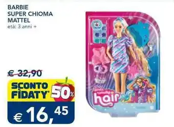 Esselunga Barbie Super Chioma Mattel offerta