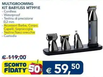 Esselunga Babyliss Multigrooming Kit MT991E offerta