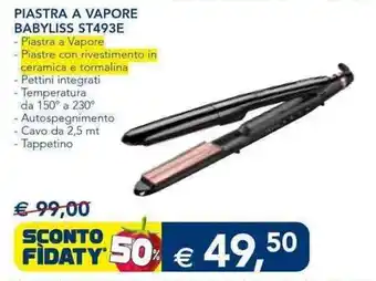 Esselunga Babyliss Piastra a Vapore ST493E offerta