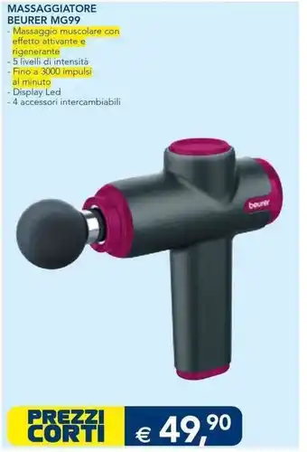Esselunga Beurer Massaggiatore MG99 offerta