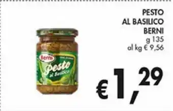 Supermercato Coal Pesto al basilico berni offerta