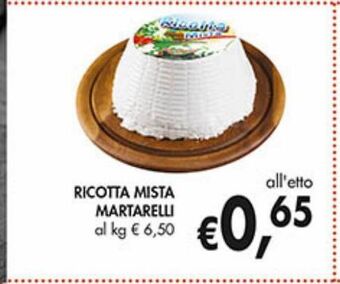 Supermercato Coal Ricotta mista martarelli offerta