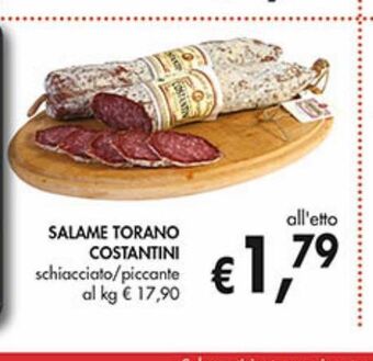 Supermercato Coal Salame torano costantini offerta