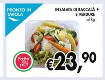 Insalata di baccala e verdure