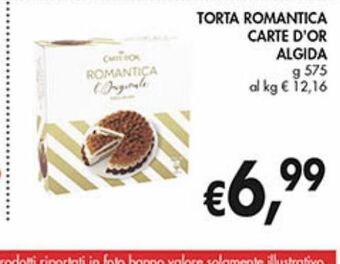 Torta romantica carte d'or algida