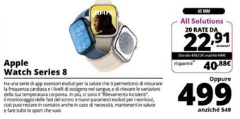 Comet Apple Watch Series 8 offerta
