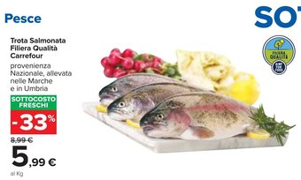 Carrefour Carrefour Trota Salmonata Filiera Qualità offerta