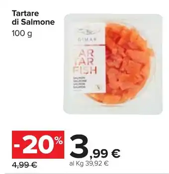 Carrefour Tartare di Salmone 100g offerta