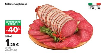 Carrefour Salame Ungherese offerta