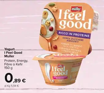 Carrefour Müller Yogurt I Feel Good 150g offerta