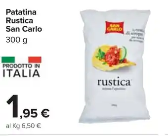 Carrefour San Carlo Patatina Rustica 300g offerta