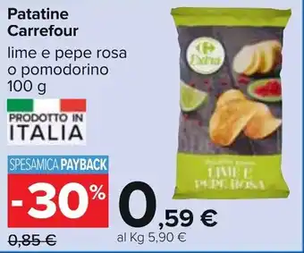 Carrefour Carrefour Patatine 100g offerta