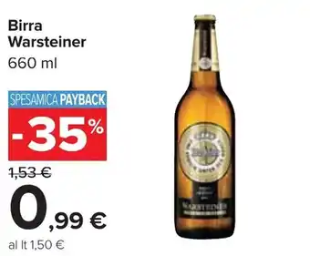 Carrefour Warsteiner Birra 660ml offerta