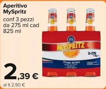 Carrefour Myspritz Aperitivo 275ml offerta
