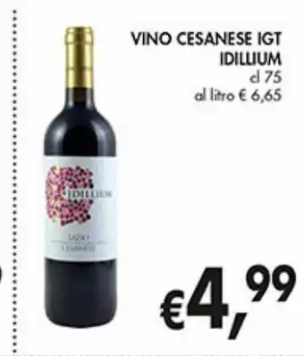 Supermercato Coal Vino cesanese igt idillium offerta