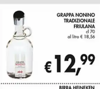 Supermercato Coal Grappa nonino tradizionale friulana offerta