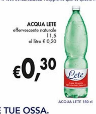 Supermercato Coal Acqua lete offerta