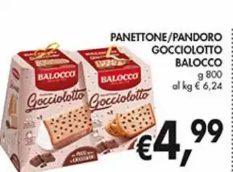 Supermercato Coal Panettone / pandoro gocciolotto balocco offerta
