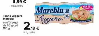 Carrefour Mareblu Tonno Leggero e pezzi 60g offerta