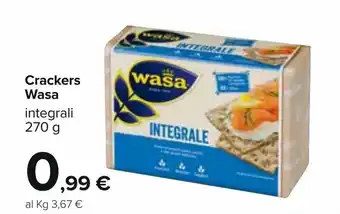 Carrefour Wasa Crackers 270g offerta
