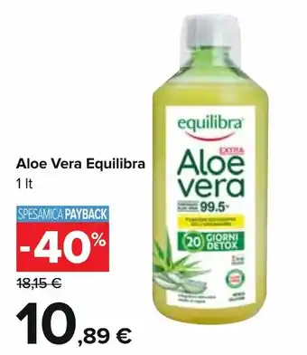 Carrefour Equilibra Aloe Vera 1lt offerta