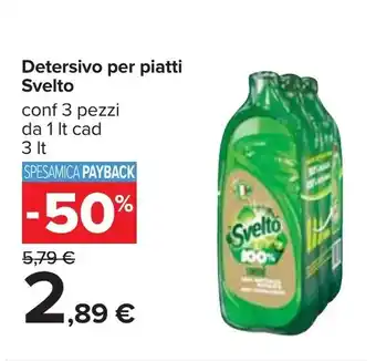Carrefour Svelto Detersivo per piatti 1lt offerta