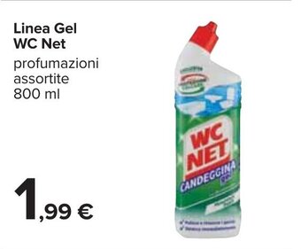 Carrefour WC Net Linea Gel 800ml offerta