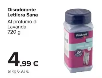 Carrefour Lettiera Sana Disodorante 720g offerta