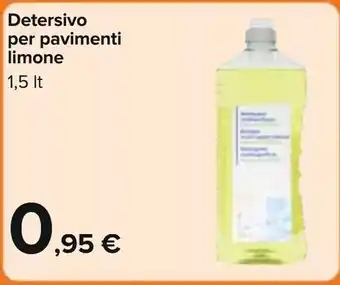 Carrefour Detersivo per pavimenti limone 1,5lt offerta
