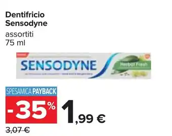 Carrefour Sendodyne Dentifricio 75ml offerta
