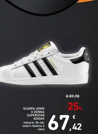 Scarpa uomo e donna superstar adidas