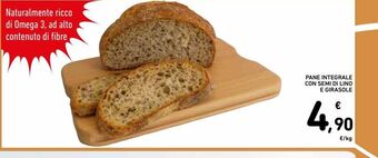 Spazio Conad Pane integrale con semi di lino e girasole offerta