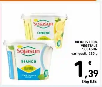 Spazio Conad Bifidus 100% vegetale sojasun offerta