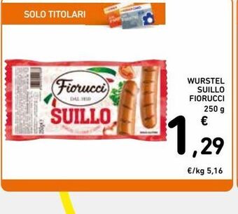 Spazio Conad Wurstel suillo fiorucci 250g offerta