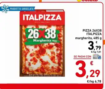 Spazio Conad Pizza italpizza 26x38 margherita 485g offerta