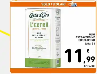 Spazio Conad Olio extra vergine costa d'oro 3 l offerta