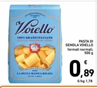 Spazio Conad Pasta di semola voiello formati normali g 500 offerta