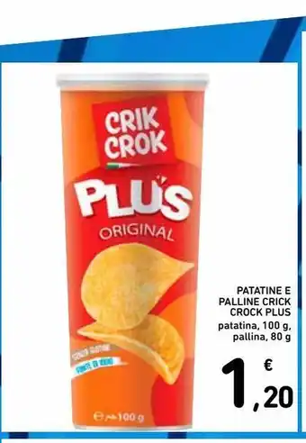 Spazio Conad Patatine e palline crick crock plus offerta