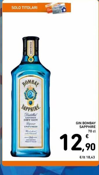 Spazio Conad Gin bombay sapphire 70 cl offerta