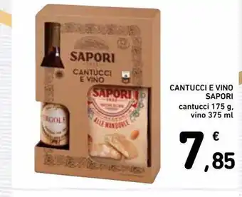 Spazio Conad Cantucci e vino sapori offerta