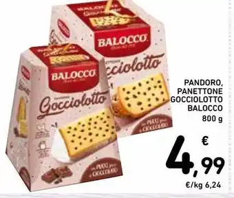 Spazio Conad Pandoro, panettone gocciolotto balocco 800g offerta